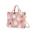 thumbnail image 7 of FORMRS Womens Corduroy Tote Bag Crossbody Shoulder Handbag with Pocket, Pink Cartoon Halloween, 7 of 7