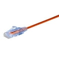 thumbnail image 2 of Monoprice SlimRun Cat6A Ethernet Patch Cable - Network Internet Cord - RJ45, Stranded, UTP, Pure Bare Copper Wire, 30AWG, 2ft, Orange, 10-Pack, 2 of 2