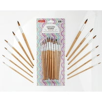 Incraftables Artist Watercolor Paint Brushes - 12 Assorted Sizes Round Tip Paint Brushes for Watercolor, Acrylic, Ink, Gouache, Oil, Face Painting & More