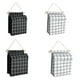 thumbnail image 2 of Toystoory Bolsa de almacenamiento Soportes de baño impermeables Bolsas colgantes Bolsillos multiusos Colgar ropa de papel Calcetines de ropa Juegos de accesorios de baño rejilla negra Talla grande, 2 of 6