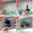 thumbnail image 5 of Bling Sunglass Holder para Car Sun Visor, Crystal Rhinestones Eyeglass Hanger, Magnetic Leather Glasses Holder Mount con Ticket Card Clip Interior Aut, 5 of 5