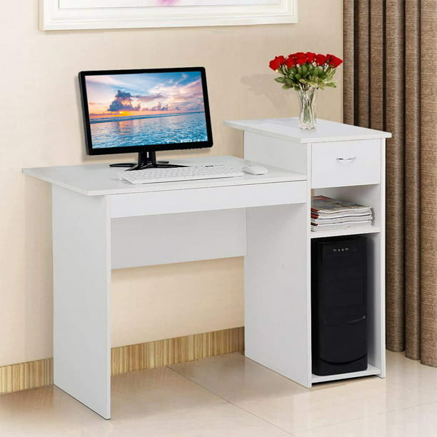 Home Desktop Computer Desk With Drawers, Desk With Drawers Under 100