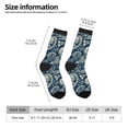 thumbnail image 2 of Haiem Nautical Style Pattern Crew Socks – Soft & Durable Moisture-wicking Socks, Stay-Up Fit for Business, Work, and Casual Wear Size 5-11, 2 of 6