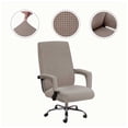 thumbnail image 2 of Funda antisuciedad para silla, funda elástica para banquete, cumpleaños, hogar, oficina, dormitorio, sillón, Protector extraíble y lavable Cubiertas para muebles de jardín Marron oscuro L Cateissary HA066527-17, 2 of 6