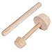 thumbnail image 3 of Webake Wood Rolling Pin and Tart Tamper Set,12 Inch Dough Roller for Baking Pie Shell cookies Pasta Ravioli and Pastry, 3 of 4