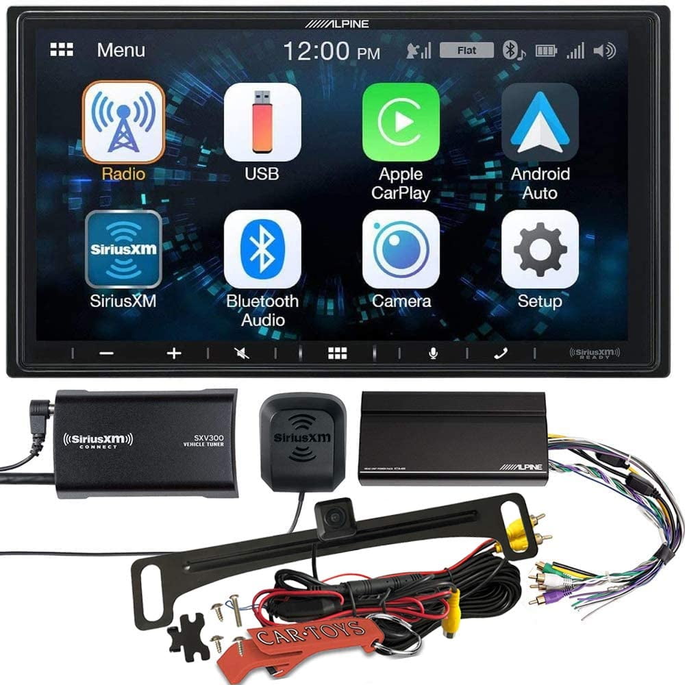 Alpine iLXW650 7" Mechless Bluetooth Car Receiver Deck Deluxe Package