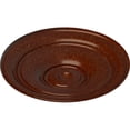 thumbnail image 3 of 40 1/4"OD x 3 1/8"P Small Classic Ceiling Medallion (Fits Canopies up to 10"), Hand-Painted Burnished Mahogany Crackle, 3 of 6