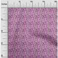 thumbnail image 2 of oneOone Rayon Fuschia Pink Fabric Floral Craft Projects Decor Fabric Printed By The Yard 56 Inch Wide, 2 of 8