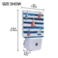 thumbnail image 4 of Yayeee LED Plug in Night Light for The Home with Auto Dusk to Dawn Light Sensors, 2 Pack, Blue Sailboats, 4 of 6