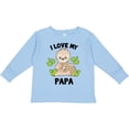 thumbnail image 3 of Inktastic Cute Sloth I Love My Papa with Green Leaves Boys or Girls Long Sleeve Toddler T-Shirt, 3 of 5