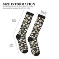 thumbnail image 4 of Rateoe Flowers Compression Socks for Women and Men 20-30mmHg-Circulation Support Socks Knee High Nurse Pregnant Running Medical and Travel Athletic, 4 of 7