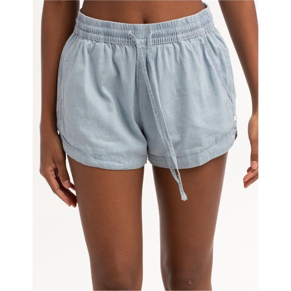 Hurley Cindy Chambray Shorts casuales para caminar para mujer newagebleach S