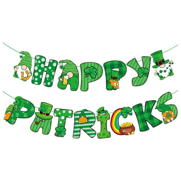 Hearth & Gear Ornement de la Saint-Patrick Décorations de la Saint-Patrick Ornements Décorations Ornements pour la Saint-Patrick Décoration Irlandaise Décorations Suspendues pour Salon Attaches de Guirlande pour Escalier