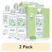 (2 pack) Biotrue Original Multi-Purpose Contact Lens Solution and Cleaner with Lens Case, 10 fl oz, 2 Pack