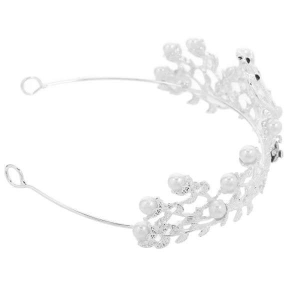 FRCOLOR White Alloy and Rhinestone Swan Crown for Wedding Bridal Tiara Decoration Lightweight and Durable Without Fading