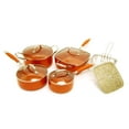 thumbnail image 2 of Starfrit Eco Copper 10PC Ceramic Non-Stick Cookware Set, Ceramic, Oven Safe, PFTE & PFOA Free, Easy to Clean, Copper Colour, 2 of 2