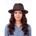 thumbnail image 4 of PULLIMORE Fedora Hats for Men & Women Wide Brim Felt Hat Dress Panama Trilby Hats, 4 of 8