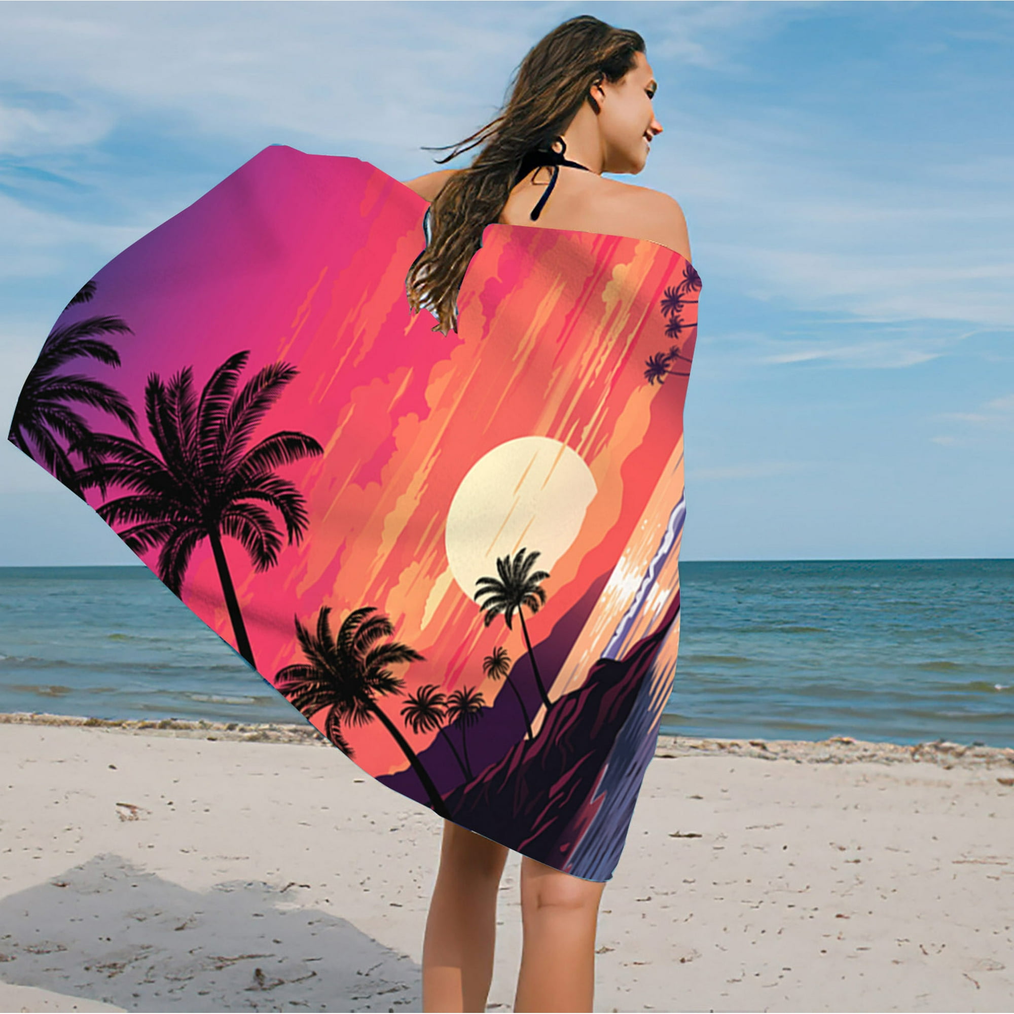 Serviette De Bain En Microfibre - Super Absorbante, Douce & Séchage Rapide - Neuve