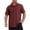 Brown, variant on Men's Waffle-knit Shirts Short Sleeve Button Down Regular Fit Business Casual Collared Blouses Summer Outfits (XL, Gray)