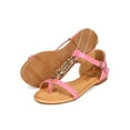 thumbnail image 4 of New Women CHeRISH Flying-5 Leatherette Palm T-Strap Thong Flat Sandal Size, 4 of 5