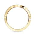 thumbnail image 4 of AFFY Milgrain Chevron Curved Wedding Band Ring for Women, 0.16 Carat (ctw) Round Cut Lab Grown Diamond Eternity Ring In 10K Solid Yellow Gold F-G, VS-SI Quality Ring Size-7, 4 of 6