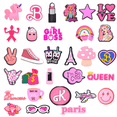 thumbnail image 1 of IVASKY 30pcs PVC Pink Shoe Charms, One Size,Decorations & Favors, Croc Charms, 1 of 6