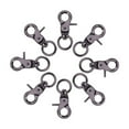 thumbnail image 2 of Zinc Alloy Swivel Lobster Claw Clasps Swivel Snap Hook Gunmetal 31x19x6.5mm Hole: 9x5mm 1Box, 2 of 7