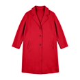 thumbnail image 5 of Afdoent Girls Winter Coat Solid Long Jacket Kids Button Front Casual Warm Outerwear for Fall Trendy Clothes, 5 of 5