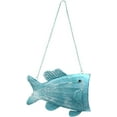 thumbnail image 1 of DURHF Support de Fleurs Suspendu Rustique avec Ornement de Poisson Nautique, 1 of 4