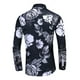 thumbnail image 3 of Camisa De Manga Larga Con Estampado Vintage Para Hombre, 3 of 3