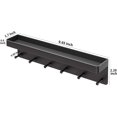 thumbnail image 4 of Key Holder for Wall Decorative - Mail Organizer and Key Rack with Tray for Hallway Kitchen Farmhouse Decor,Stainless Steel Key 6 Hooks,Black，JUN, 4 of 7