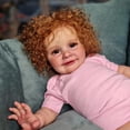 thumbnail image 1 of Muñeca Reborn Ardol 26 Realistic Baby con pelo rizado y mono rosa, 1 of 5