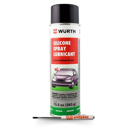 Wurth Silicone Spray Lubricant 13.5 fl. oz. Aerosol with Smilyeez Pocket Screwdriver