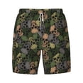 thumbnail image 5 of Rocae Camouflage Skulls for Men's Swim Trunks Quick Dry With Two Side Pockets and One Lined Patch Pocket3X-Large, 5 of 9