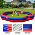thumbnail image 7 of Wellcomer 22FT Inflatable Gaga Ball Pit Arena, Portable Court with Built-in Blower for team games and backyard activities - Red&Blue, 7 of 7