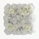 thumbnail image 1 of Decoración de pared con rosas de seda artificiales para bodas, 35 x 35 cm, juego de 4 paneles para fondo de fotos de fiesta de despedida de soltera Yulucky, 1 of 7