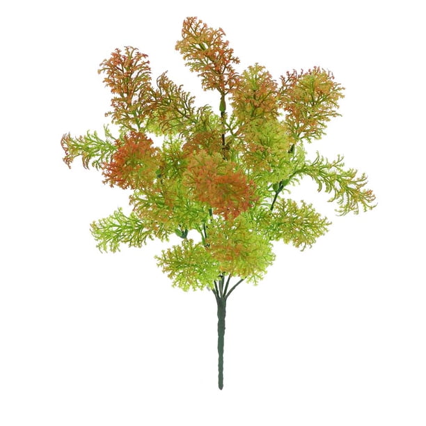 Bearachild Artificial falso colgante planta verde boda interior decoración de jardín al aire libre Plantas Artificiales 6 tenedor rojo