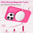 thumbnail image 2 of CASEFIV for iPhone 13 Pro Max Case,with Magnetic Invisible Stand [Military Drop Protection] [Compatible with MagSafe] [2 Screen Protector+2 Lens Protector] Shockproof Slim Anti-Slip Case,Rose Red, 2 of 8
