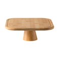 thumbnail image 1 of Soporte de Pedestal para pastel Rectangular, plato de madera para aperitivos, plato para servir, plato de pastel con patas rústicas para celebración, 1 of 9