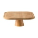 thumbnail image 1 of Soporte rectangular para pedestal de pastel,Plato para servir de madera,Plato para pastel con patas altas,Plato de exhibición para postres y pasteles, 1 of 9