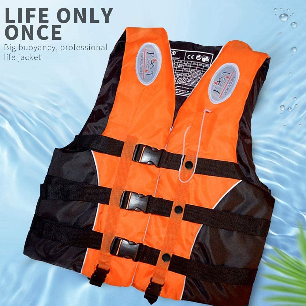 Gilet De Sauvetage Adulte Réglable Unisexe - Avec Sifflet Et Bandes Réfléchissantes, Pour Kayak, Bateau, Surf - 7
