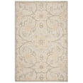 thumbnail image 2 of SAFAVIEH Abstract Elouise Geometric Wool Area Rug, Light Gray/Ivory, 4' x 6', 2 of 11