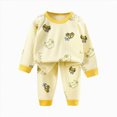thumbnail image 3 of UAYOTSE Boys Cute Pattern Pajama Set Kids 6 12 18 24 Months 2T 3T 4T 5T fit Pjs Soft Breathable Long Sleeve Top Pants Daily Wear Size 150, 3 of 3