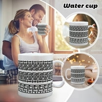 Magic Message Coffee Mug - Fun Black Ceramic Cup with Hidden Surprise for Kitchen & Gifts