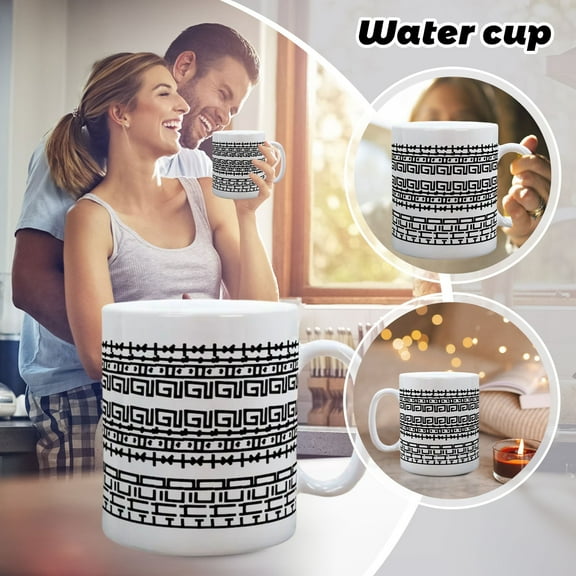 Magic Message Coffee Mug - Fun Black Ceramic Cup with Hidden Surprise for Kitchen & Gifts