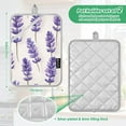 thumbnail image 6 of Yayeee Pot Holders Kitchen Heat Resistant with Pocket 7"x9.8" Cotton Oven Cooking Hot Pads, Lavender Pattern, 6 of 7