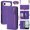 Purple, variant on Rugged Wallet Case for iPhone Air, PU Leather + TPU Phone Cover with Shoulder Strap Kickstand Zipper Pocket Card Slots Cash Pocket RFID Blocking & Hidden Make-up Mirror, Black