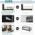thumbnail image 3 of VINGLI Chenille 64" W 84" L Convertible Loveseat Sofa, Dark Grey, 3 of 18