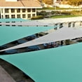 thumbnail image 5 of Sunshades Depot 8' x 11' x 13.6' Sun Shade Sail Right Triangle Permeable Canopy Turquoise Green Custom Size Available Commercial Standard, 5 of 6