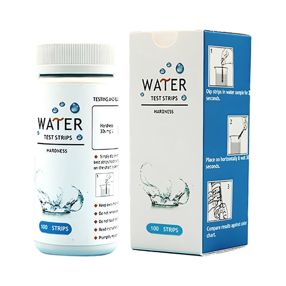 BANIRO Water Hardness Test Kit for Home Drinking,Well,Spa,Swimming Pool,Softener,Dishwasher & More,1 Bottle of Test Paper